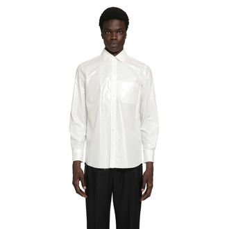 Maison Margiela Foiled Cotton Poplin Shirt