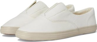 Keds Womens Keds Champion Square Toe Sneakers White Leather Slip On Shoes GAL1936