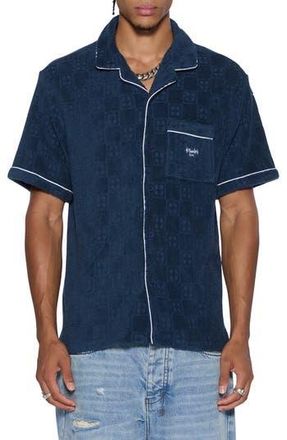 Ksubi Lounge Camp Shirt in Navy at Nordstrom Rack, Size Small