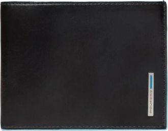 Piquadro Zwarte leren portemonnee en kaarthouder - Heren - Portefeuilles - Zwart - ONE Size - Leer - Accessoires
