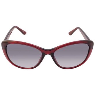 Calvin Klein Grey Gradient Cat Eye Ladies Sunglasses CK19560S 605 57