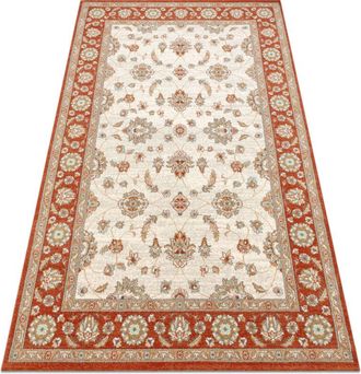 RugsX Rugsx - Alfombra De Lana Soho 477.15.la103 Osta Adorno, Marco Natural Beige / Terracota Beige 80x160 Cm