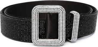 Benedetta Bruzziches Venus crystal-embellished belt - women - Crystal/Fabric/Sequin - One Size - Black