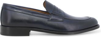 Melluso Mocassino uomo classico in pelle blu u90605w