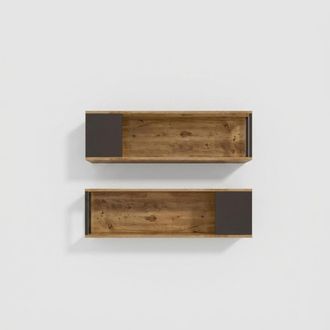 Emob Estantes De Pared Modernos, Juego De 2 Piezas Krenith