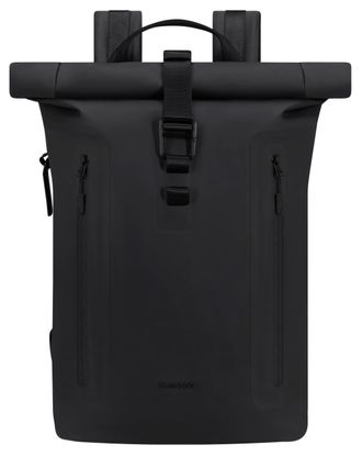 Samsonite Laptoprucksack SAMSONITE COATIFY BIZ ROLLTOP BACKPACK 15.6, Gr. B/H/T: 29cm x 44cm x 14cm, schwarz, Polyester, unifarben, Rucks&auml;cke Laptoprucksack, Ru
