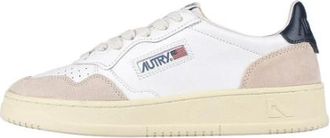 Autry Autry Medalist Low White Suede Dark Blue AULM-LS28