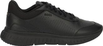 HUGO BOSS Titanis Sneakers - Heren - Schoenen - Zwart - Maat: 42 EU Leer