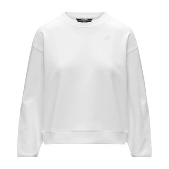 K-Way Loiza Crewneck Sweatshirt - Dames - Sweatshirts - Wit - S - Katoen - Hoodies & sweatvesten