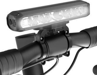 No Brand Luz Delantera Para Bicicleta De Aleaci&oacute;n De Aluminio Con 5 Led, Recargable Por Usb-c Y 2600 L&uacute;menes, Con Bater&iacute;a De 8000 Mah Y 4 Modos