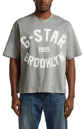 G-Star Logo Graphic T-Shirt in Wild Dove at Nordstrom, Size Xx-Large