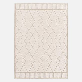 Sweeek Interior Rug With Berber Pattern Beige & Cream | Size: 160 cm x 230 cm
