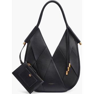 DKNY Baldwin Large Woven Mini Shoulder in Blk/gold at Nordstrom