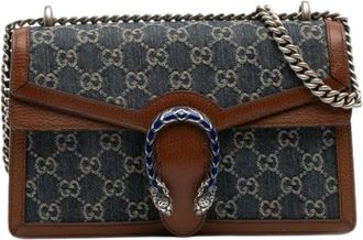 Gucci Pre-owned Dionysus Tas - Dames - Vintage Schoudertas - Blauw - ONE Size - Leer - Vintage