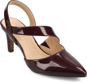 Journee Collection Scarlett Pointed Toe Pump in Oxblood Patent at Nordstrom Rack, Size 8.5