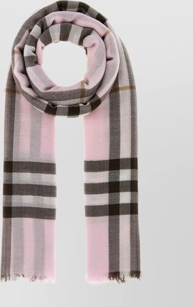 Burberry embroidered wool scarf