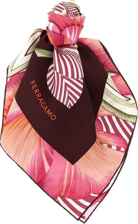 Ferragamo Multicolor Silk Womens Scarf