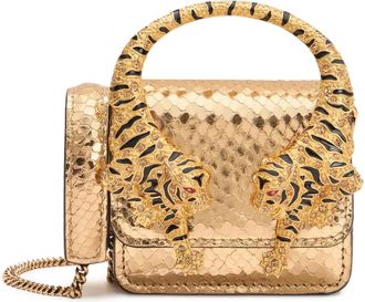 Roberto Cavalli Borsa tote Roar - Oro