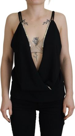 Dsquared2 Dsquared&sup2; Embellished Deep V-neck Sleeveless Tank Womens Top (Pre-Owned)