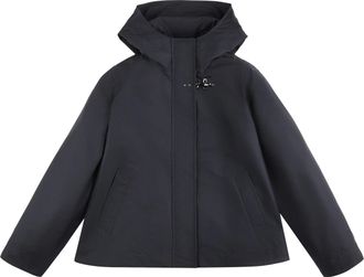 Fay Structured Collar Short Padded Clasp Jacket