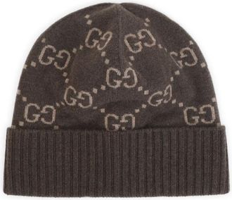 Gucci Accessoires, Heren, Bruin, M, Kasjmier, Nuancie Hat