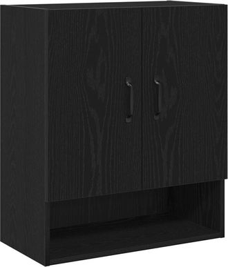 vidaXL Mueble de pared Roble negro 60 x 30 x 70 cm Vidaxl