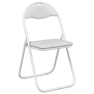 vidaXL Silla Plegable 8 Uds. Cuero Sint&eacute;tico 48 X 43,5 X 81 Cm Vidaxl