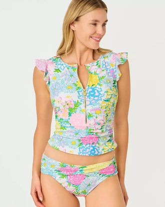Lilly Pulitzer Jossette Rashguard Tankini Top