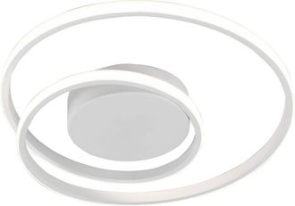Reality Reality Leuchten - Plaf&oacute;n Led Espiral Blanco Zibal 22w Regulable &Oslash;39 Cm Trio Lighting