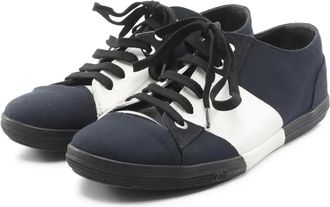 Chanel 1986-1988 coco mark canvas sneakers - Blue