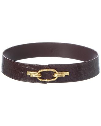 J.McLaughlin J. McLaughlin Jayna Croc-Embossed Leather Belt