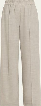 Brunello Cucinelli Fluid Wool Crepe Pants