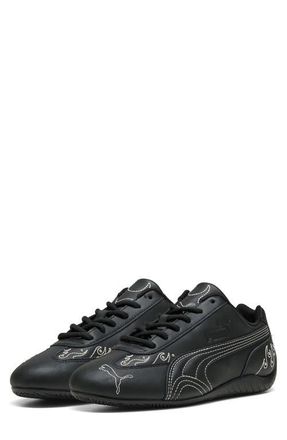 Puma Speedcat Embellished Sneaker in Puma Black/Frosted Ivory at Nordstrom, Size 10.5