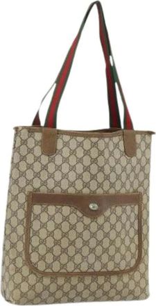 Gucci Pre-owned Tote Bags, female, Beige, Size: ONE SIZE Pre-owned Vintage Tote Bag