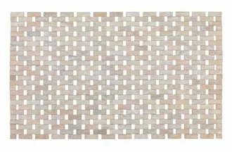 WENKO Tappetino Bagno Bamboo Bianco Wenko