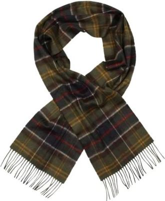 Barbour Vintage, unisex, Groen, ONE Size, Wol, Pre-owned Sciarpa Merino Cachemere