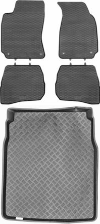 OEM Juego De Alfombrillas De Goma Para Coche Y Alfombrilla Para Maletero Para Volkswagen Passat B5 Sed&aacute;n (1996-2005)
