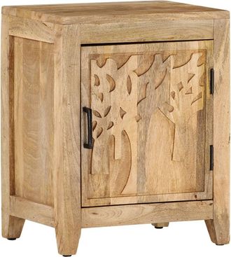vidaXL Mesita De Noche De Madera Maciza De Mango 40x30x50 Cm Vidaxl