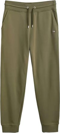 GANT Joggingbroek met logodetail - Groen