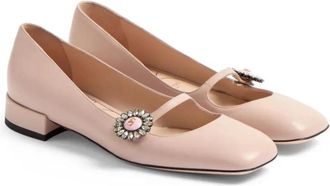 Valentino Garavani Ballerina Shoes, female, Pink, 5 1/2 UK, Crystal Pink Ballet Flats