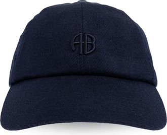 Anine Bing Accessoires, Dames, Blauw, ONE Size, Wol, Jeremy Baseball Cap
