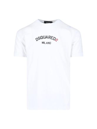 Dsquared2 Logo Printed Crewneck T-shirt