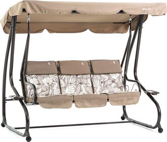 Siediti Fuori e Dentro Balancín 3 plazas con función cama bronce