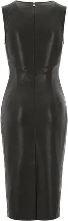 Patrizia Pepe Faux Leather Midi Dress - Green