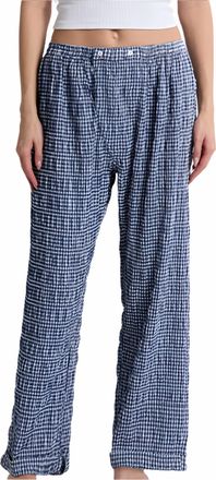 Free People Cloud Ten Seersucker Sleep Pant In Navy