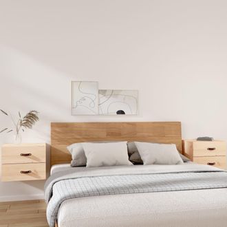 vidaXL Mesitas De Noche De Pared 2 Uds 50x36x40 Cm Vidaxl