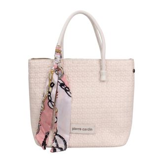 Pierre Cardin Aveline Lux Handtas - Dames - Handtassen - Wit - ONE Size - Leer - Tassen