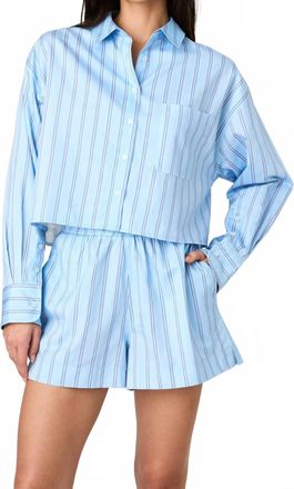 French Connection Lorenzo Stripe Cropped Shirt