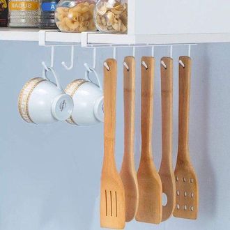 OEM 2 Portavasos Para Tazas Y Vasos, Estante Inferior, Portavasos, Corbatas, Cintur&oacute;n Y Bufanda, Perchero, Soporte, Mueble Bajo, Armario (blanco)