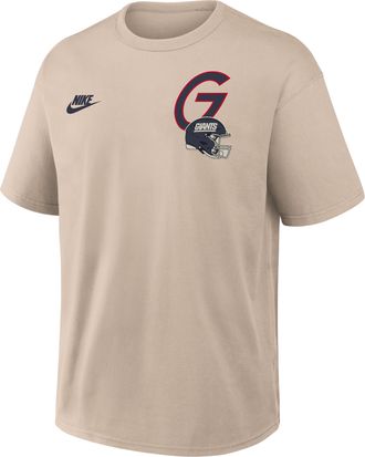 Nike New York Giants Rewind Max90 Nike Mens NFL T-Shirt in Brown | 04T605YQ8I-BUN
